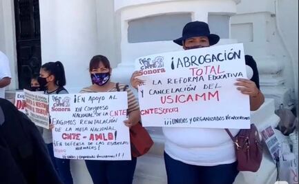 "No es día de fiesta", dicen docentes de la CNTE Sonora en Día del Maestro