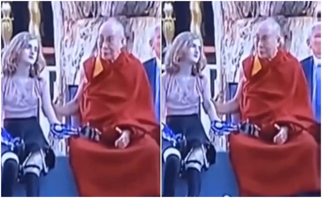 El líder del budismo tibetano ha estado en el ojo del huracán en las últimas semanas, luego de que se filtrará un video donde aparece dándole un beso a un menor. Foto: Tomada del video