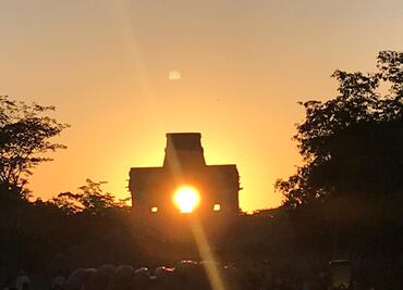 Así se vio el equinoccio de otoño en Dzibichaltún, Yucatán
