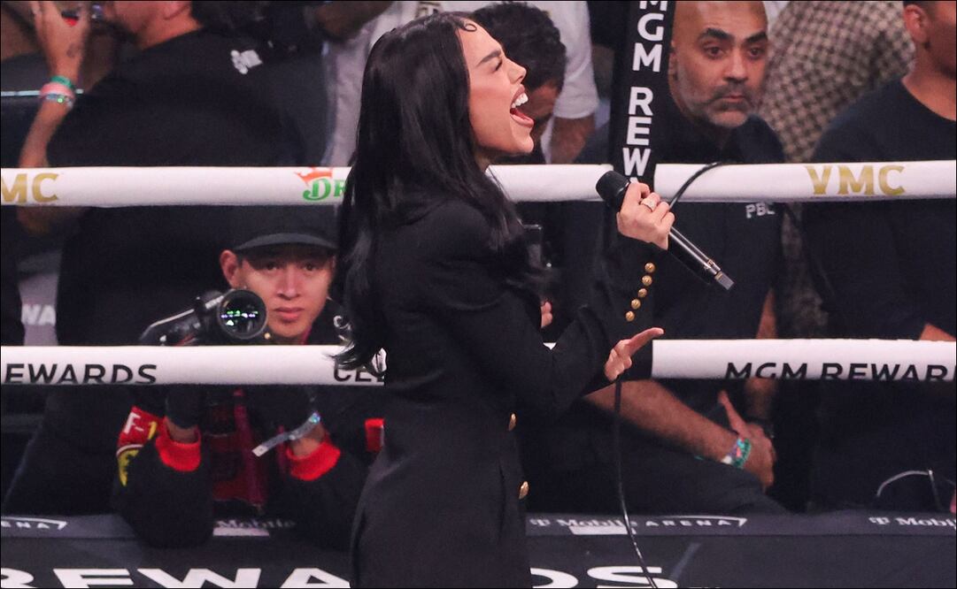 Danna Paola sería multada o arrestada por “deformar” el Himno Nacional / FOTO: AFP