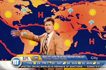 Pitt, un meteorólogo que critica a Trump