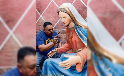 Historia, él es el hombre que repara a la Vírgenes; “el valor de una imagen de la Virgen María va más allá del precio”