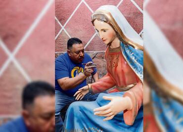 Historia, él es el hombre que repara a la Vírgenes; “el valor de una imagen de la Virgen María va más allá del precio”
