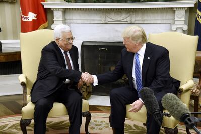 Trump promete apoyo para lograr acuerdo de paz entre israelíes y palestinos