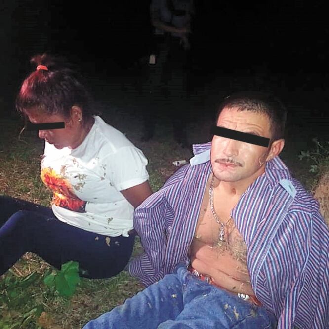 Una hondureña, de 33 años, y un mexicano, de 36 años, fueron detenidos en Honduras como sospechosos de secuestrar a un transportista. CORTESÍA DE LA PRENSA, DE HONDURAS