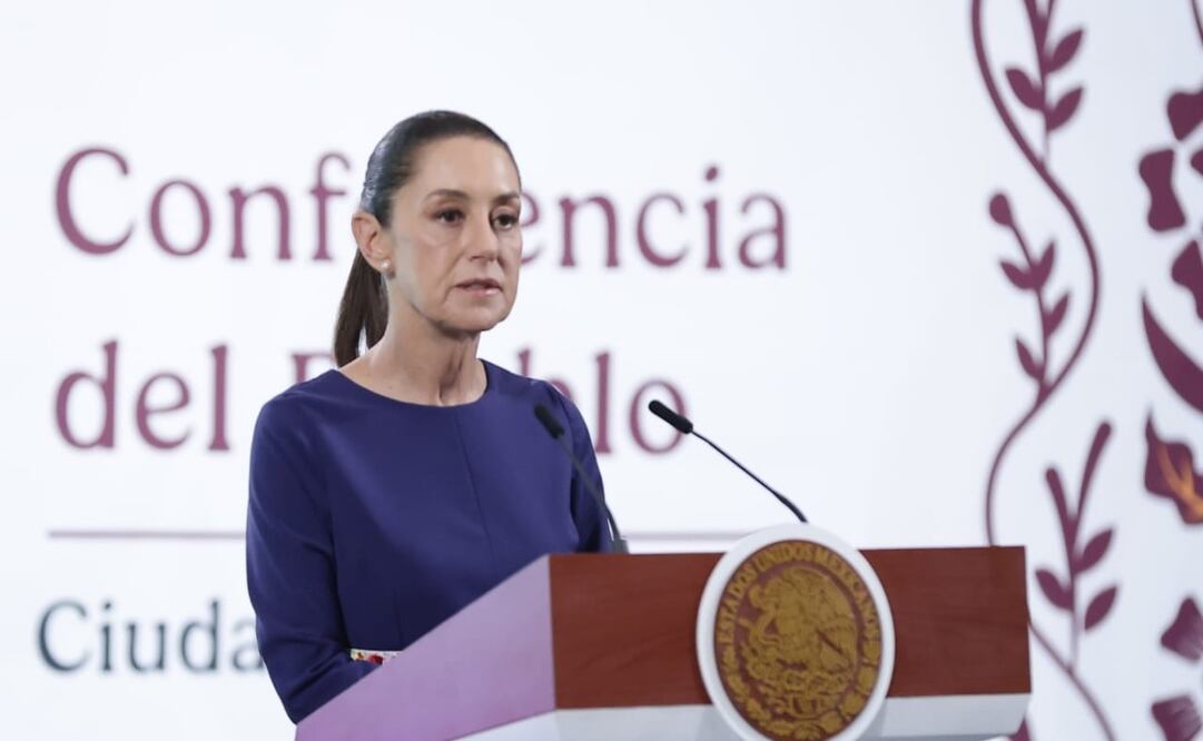 Ciudad de México 7 mayo 2025 Conferencia del pueblo encabezada por la presidenta, Claudia Sheinbaum Pardo en el salón de tesorería de palacio nacional. Foto: Fernanda Rojas/ EL UNIVERSAL