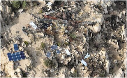 Destruyen campamento de grupo criminal en Sonoyta, Sonora; se ubicaba en la cima de un cerro