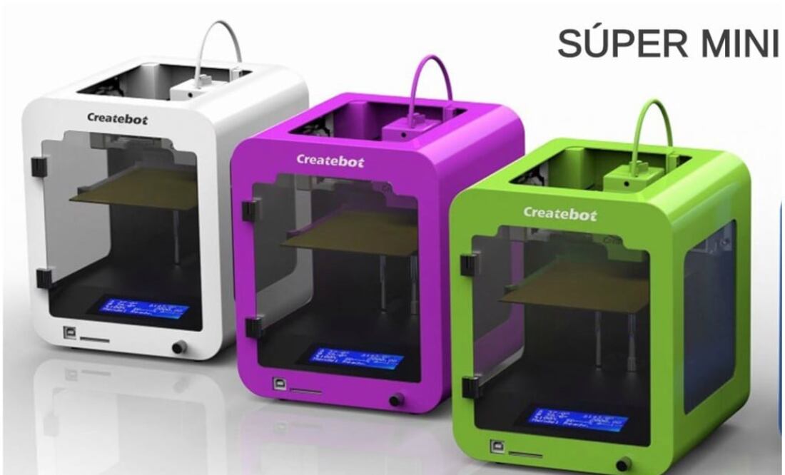 El modelo Súper mini está diseñada para creativos que desean adentrarse al mundo en 3D, incluso niños