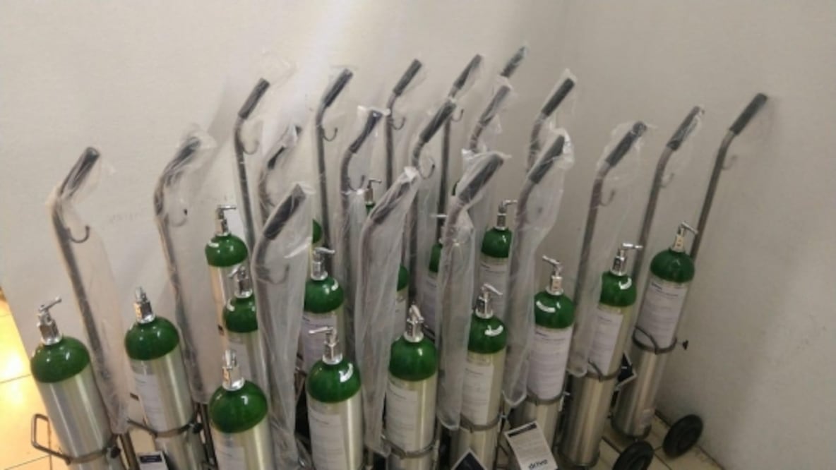 Tanques de oxígeno. Foto: Archivo/EL UNIVERSAL
