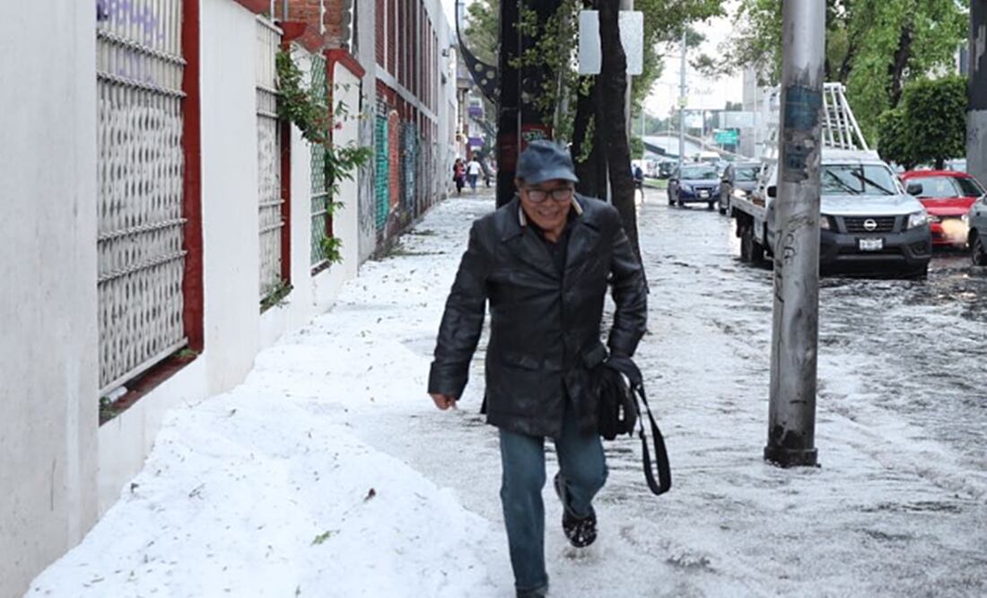 Graniza en Azcapotzalco y Miguel Hidalgo. Foto: Valente Rosas/EL UNIVERSAL