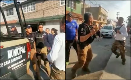 “Rífate un tiro carnal”: captan pelea entre policía y ciudadano en calles de Ecatepec	