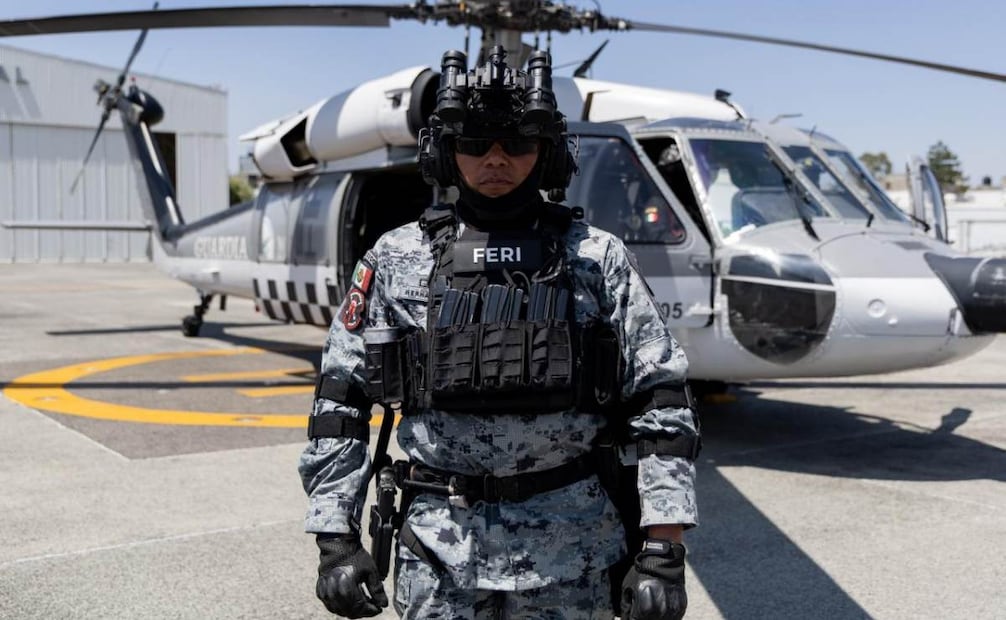 Prácticas de la Fuerza Especial de Reacción e Intervención (FERI) de la Guardia Nacional (GN), con la cual busca combatir al crimen organizado a lo largo de la Copa de Mundo 2026. Foto: Hugo Salvador / EL UNIVERSAL