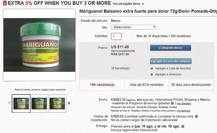 Mariguanol sí contiene sustancia psicotrópica de la marihuana: Cofepris
