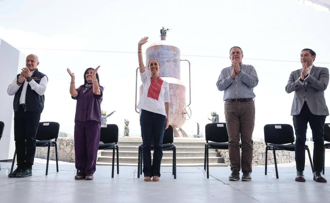 La presidenta Claudia Sheinbaum durante la inauguración del primer Polo de Desarrollo Económico para el Bienestar en Huamantla, Tlaxcala, este domingo 12 de abril de 2026. Foto: Presidencia