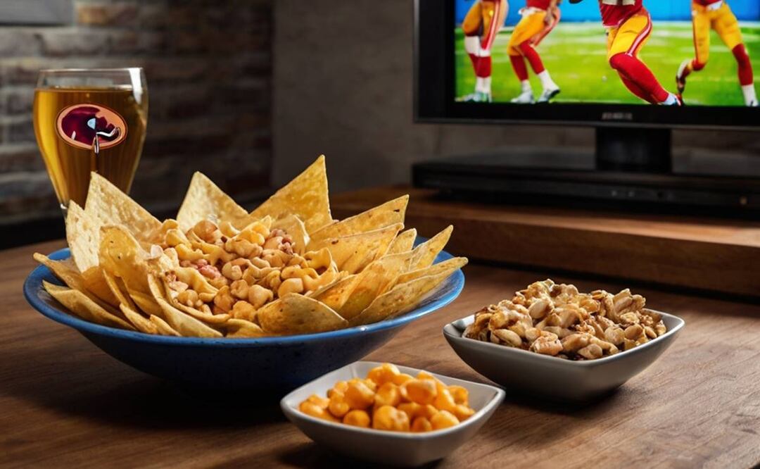 Snacks para disfrutar el medio tiempo del Super Bowl. Foto: especial