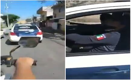 “¡Regrésale su teléfono al conductor!”; policías de Coacalco quitan celular a chofer de camión