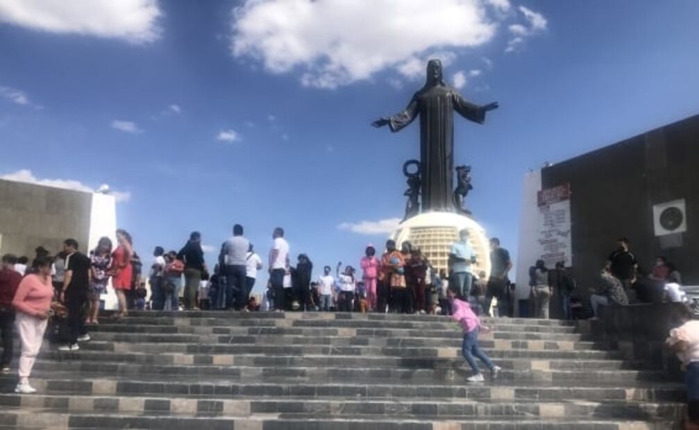 En Guanajuato, miles visitan el santuario del Cristo Rey este fin de semana largo