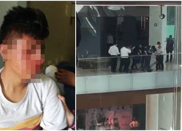 Empleados someten y golpean a presunto ladrón de tienda Apple en plaza de Las Lomas