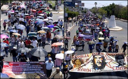 Maestros en los estados se suman a paro nacional para exigir la abrogación de la Ley del ISSSTE