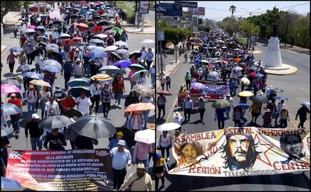 Maestros en los estados se suman a paro nacional para exigir la abrogación de la Ley del ISSSTE