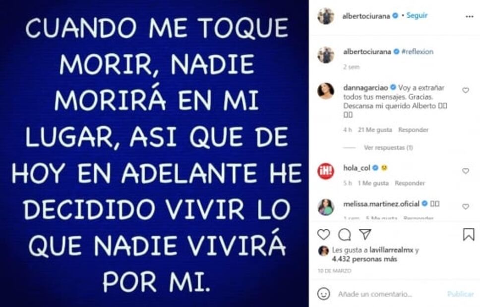 Sobre el Covid y la vida, los últimos mensajes de Alberto Ciurana