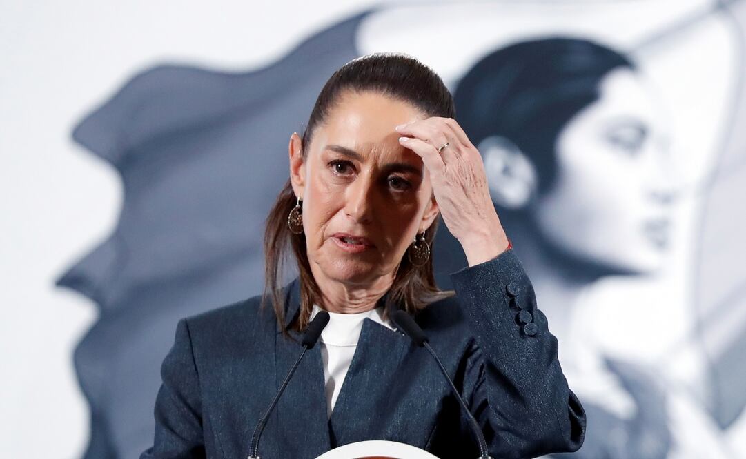 Claudia Sheinbaum en su conferencia matutina del 3 de marzo de 2025. Foto: EFE/Mario Guzmán