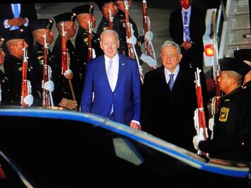 Así fue la llegada de Joe Biden al AIFA