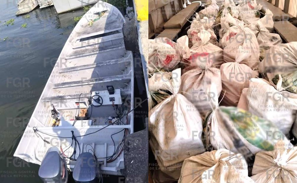 Al momento de la detención de J. Carmen “N”, Luis “N”, Fausto “N” y Joan “N”, les fueron asegurados más de 650 kilogramos de cocaína y dos mil 548 litros de hidrocarburo. Foto: Especial