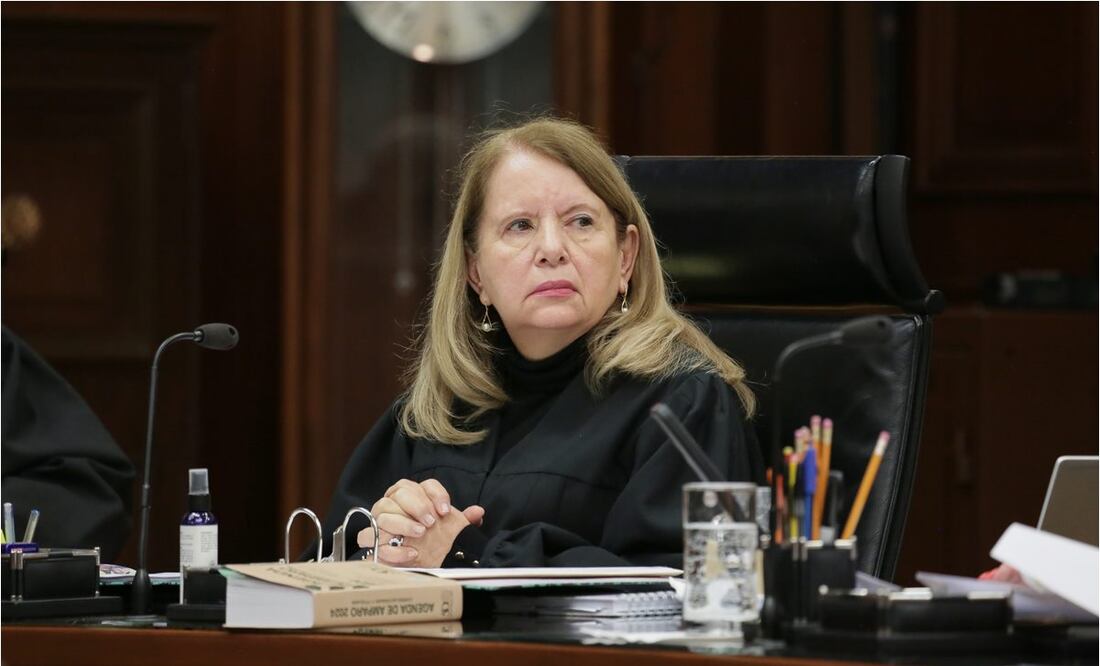Loretta Ortiz Ahlf, ministra de la Suprema Corte de Justicia de la Nación en sesión 27 de enero. Foto: Especial
