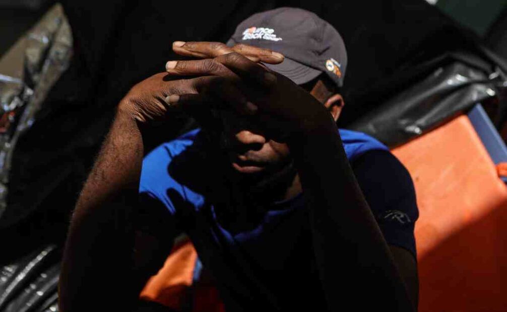 Migrante. Foto: Gabriel Pano. EL UNIVERSAL