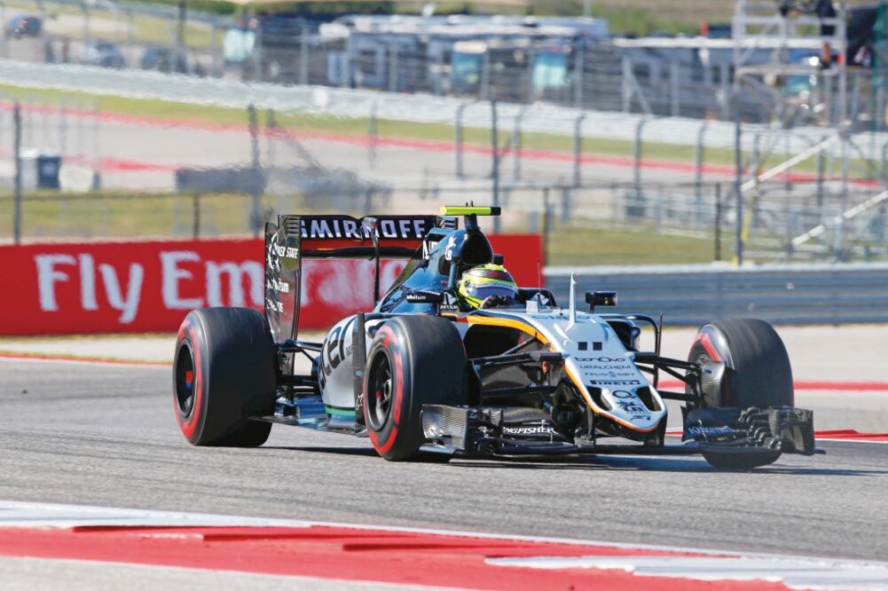 Sergio Pérez concluyó octavo en el Gran Premio de EU. (FOTO: HOCH ZWEI. XINHUA)