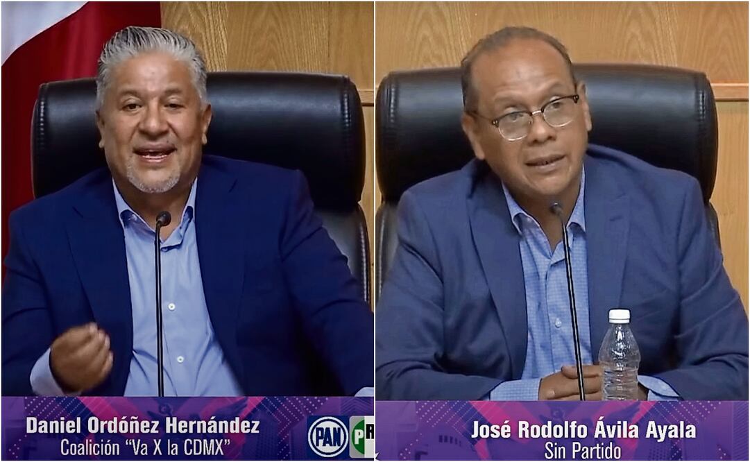 Daniel Ordoñez (PRI-PAN-PRD) y José Rodolfo Ávila (sin partido) hablaron de limpieza y deporte. Foto: Captura de pantalla