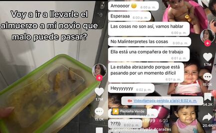 Video viral: le lleva lonche a su novio y lo cacha con otra 