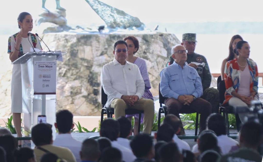Claudia Sheinbaum conmemora primer año del Tren Maya. Foto: Fernanda Rojas|EL UNIVERSAL