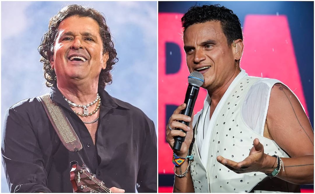 Carlos Vives y Silvestre Dangond en el Estadio GNP.
FOTOS CORTESÍA OCESA: JOSÉ JORGE CARREÓN.