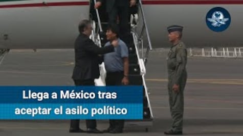 Evo Morales llega a México