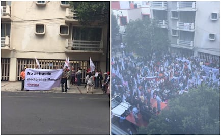 Morena se manifiesta a las afueras del TEDF