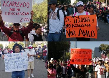 Acarreados por la conciencia: lo que dicen simpatizantes en la marcha de AMLO