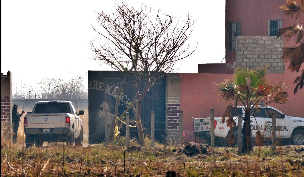 Imagen del rancho Izaguirre en la comunidad La Estanzuela donde el colectivo 'Guerreros Buscadores' localizó tres crematorios humanos mientras buscaba a sus familiares en Teuchitlán, Jalisco. Foto: AFP