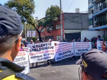 Operativo frena protesta en casa de delegado de Coyoacán