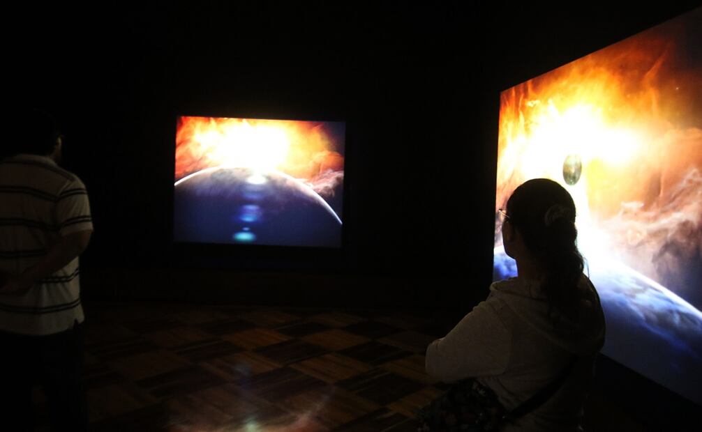 Aspectos de la exhibición "Dioses y Máquinas". Fotos: Carlos Mejia/ El Universal.