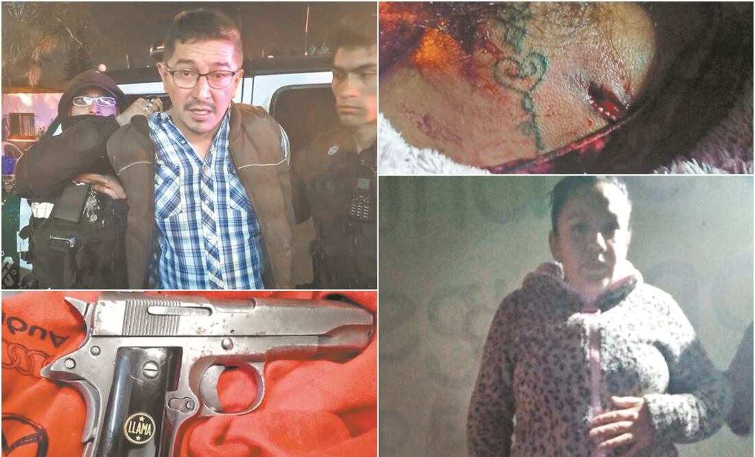 Dalia “N” fue lesionada en el hombro por un disparó de arma de fuego. Alejandro “N” intentó huir, pero la policía lo detuvo. FOTOS: ESPECIALES