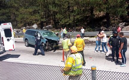 Choque de autos en la México-Puebla deja un muerto y 5 heridos