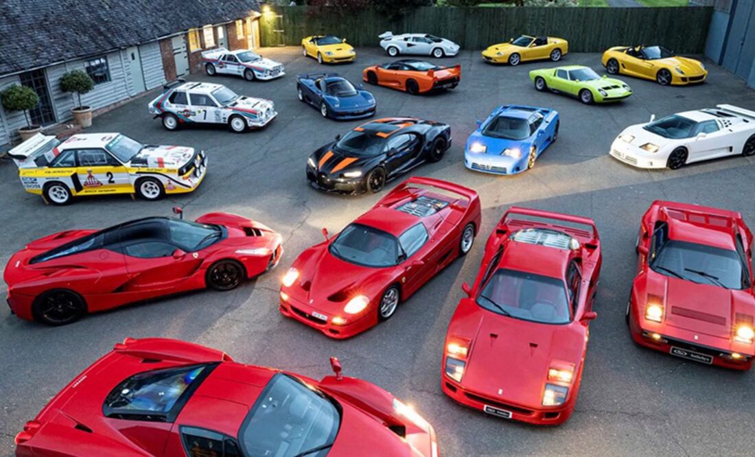 Esta increíble colección de 18 autos deportivos está en subasta