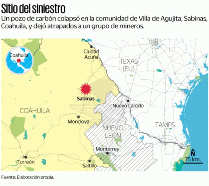 En vilo otra vez: trabajan en rescate de mineros en Coahuila