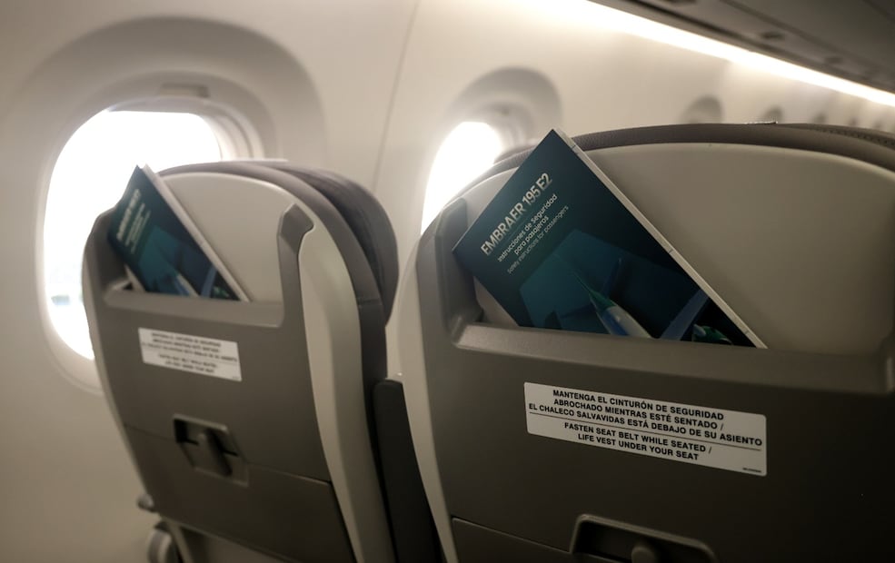 Imagen de la llegada de la quinta aeronave EMBRAER E-195 para Mexicana de Aviación en el Aeropuerto Internacional Felipe Ángeles, en Santa Lucía. Foto: Fernanda Rojas /EL UNIVERSAL