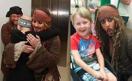 El capitán Jack Sparrow visita hospital infantil