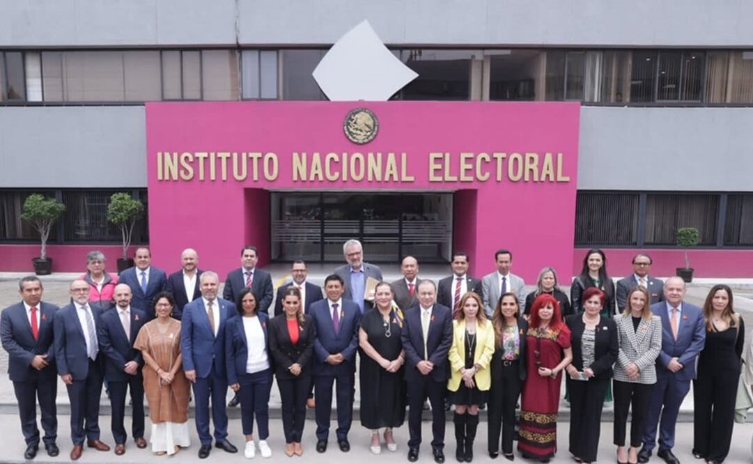 Conferencia Nacional de Gobernadores con el INE. Foto: INE