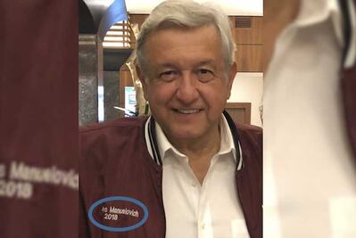 Esta es la chamarra de Andrés Manuelovich