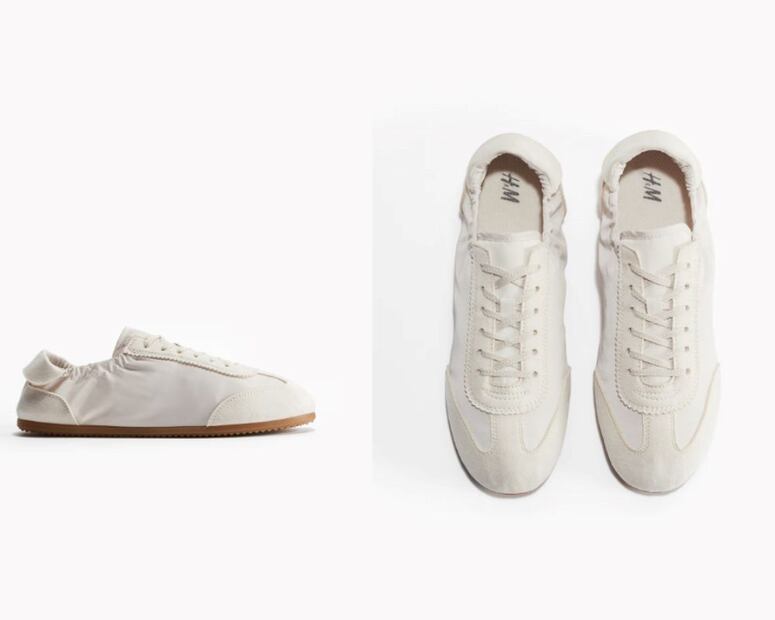 Los tenis con suela XS son ideales para combinar con prendas formales de corte limpio. Foto: H&M